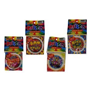 Ja-Ru Britez Lite Up Sticker Lot of 4 Hot Stuff RockNRoll Butterfly Party Favors